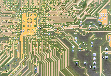 集成在计算上的电路板控制器技术记忆半导体芯片内存金属微电路电脑处理器图片