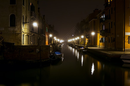 威尼斯夜运河图片