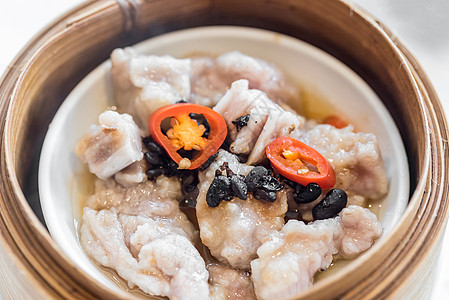 黑豆蒸烤猪排饮食大豆文化食物零食美食菜肴肋骨黑色汽船图片