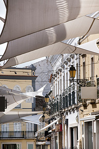 法罗市典型街道着色器购物房子阴影建筑学建筑历史性市中心咖啡店城市图片
