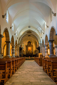 瑞士圣莫里斯教堂(教会)背景图片
