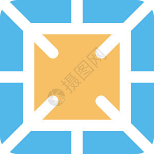 方框形状风格现代图标标志 vecto盒子圆形标识正方形圆圈背景图片
