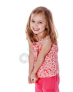 小女孩笑活力幸福童年快乐孩子白色喜悦乐趣微笑粉色图片
