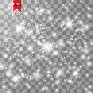 发光效果 矢量图 圣诞闪光概念星星灰尘插图魅力强光微光派对火花粒子正方形图片