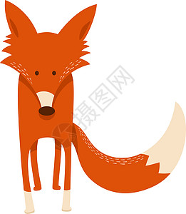 可爱的卡通漫画红狐狸动物性格图片