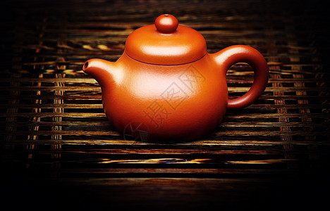 陶瓷茶壶茶杯理念礼仪石头茶桌茶艺创意概念彩虹茶饮图片
