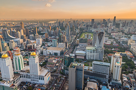 泰国曼谷市大型大都市首府曼谷 有天空图片