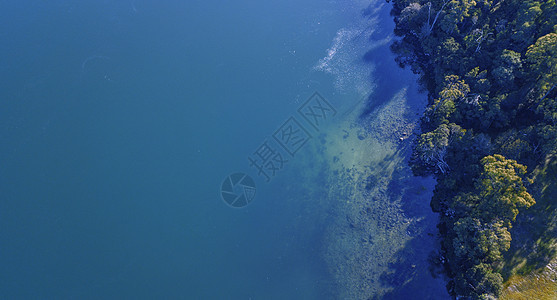 位于塔斯马尼亚州附近的上方绿色海滩海岸支撑海洋假期风景天空天堂海浪海景娱乐图片