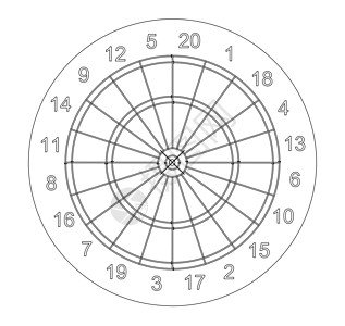 目标中的箭头 韦克托蓝图游戏闲暇绘画草图创造力煤炭中心运动插图图片