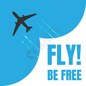 黑色和白色平面图标 在蓝底背景上被孤立 以暗色的空中飞机 简单的插图符号与刻画苍蝇是自由的运输旅行假期乘客天堂航班空气飞行员商业图片