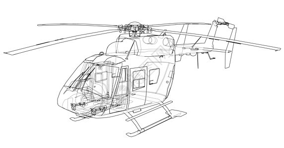 直升机外形图救援电路直升飞机草稿天线飞行员菜刀螺旋桨绘画飞机背景图片