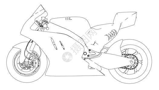 摩托车素描 韦克托机器蓝图草图自行车互联网速度车辆发动机运动引擎图片