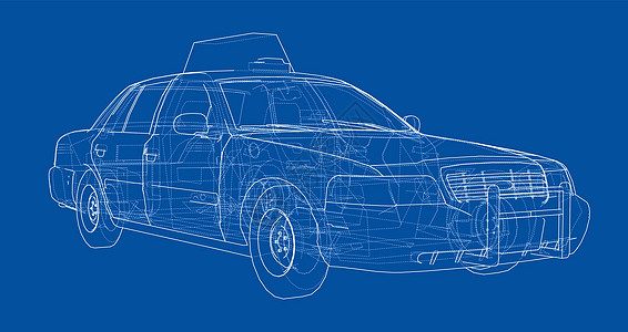 汽车流线图出租车轮廓图 韦克托驾驶草稿旅行插图服务汽车速度车辆绘画车轮插画