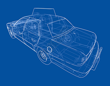 出租车轮廓图 韦克托插图运输城市民众轿车旅行汽车车轮速度草稿图片
