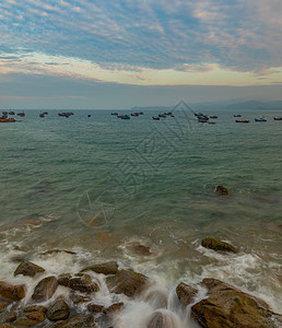 洛基海岸线夜空中越南场景热带天空季节岩石日光环境蓝色钓鱼天气图片