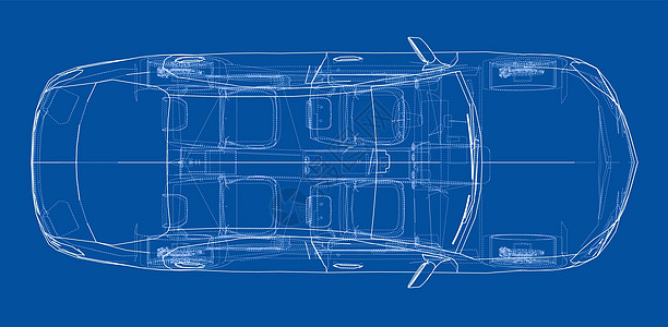 概念车 韦克托绘画车辆蓝图汽车框架技术草稿插图数字化保险杠图片