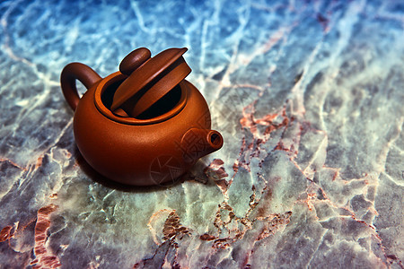 中国陶瓷茶壶工作室竹子文化杯子桌子服务黏土制品香气早餐仪式图片