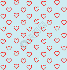 情人节的心型图案 矢量背景红色墙纸粉色插图背景图片
