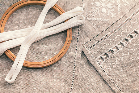 用于有线白颜色的刺绣剪刀帆布剪裁被子灰色织物成套桌子创造力缝纫图片