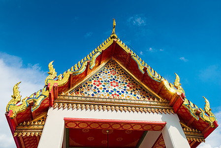 曼谷的美丽装饰性元素寺庙建筑 T图片
