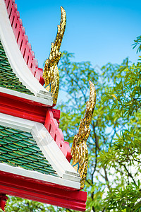 泰国建筑的装饰部分 屋顶紧闭的细节图片