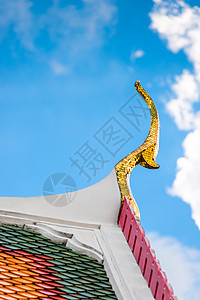 位于罗形天空背景细节上的漂亮建筑装饰品图片