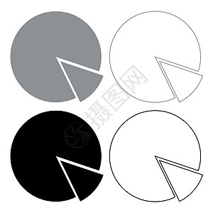 圆形图图标 说明灰色和黑色背景图片