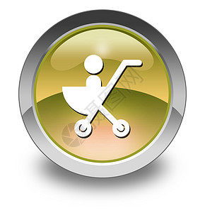 图标 按钮 平方图阵列婴儿车童车指示牌儿童贴纸母性插图婴儿运输文字图片