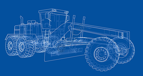 道路平地机 韦克托刀刃服务机械刮刀地球技术草稿工作蓝图矿业图片