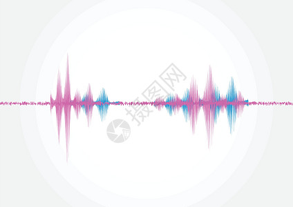 声波 矢量图音乐波形海浪舞蹈玩家立体声技术均衡器录音机频率图片