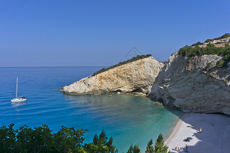 希腊 列夫卡达 海滩 波尔图卡齐基景点天空地标目的地旅游图片