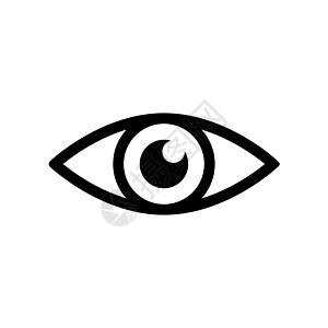 眼睛图标  矢量界面男性镜片眼球圆圈网络商业按钮黑色光学图片