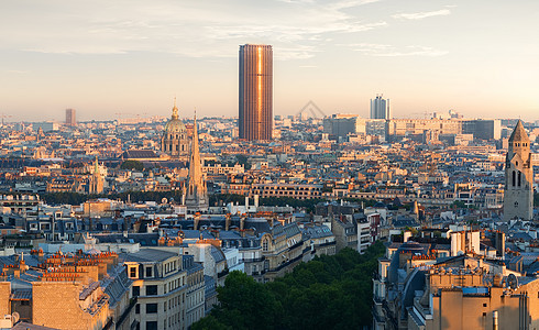 巴黎全景场景吸引力天线天空建筑学摩天大楼建筑地标天际城市图片