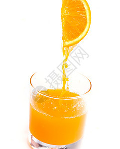 健康橙汁展示新鲜果汁挤压和饮料图片