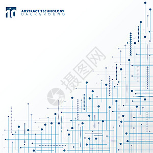 二 数字技术摘要数几何线点背景图片