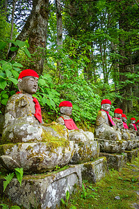 日本雕像观光日光纪念碑传统围兜深渊菩萨帽子神道雕塑图片