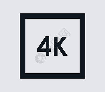 4k 图标插图标签视频展示监视器技术电视图片