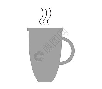 热巧克力图标巧克力插图咖啡杯程式化心形服务咖啡图形白色飞碟背景图片