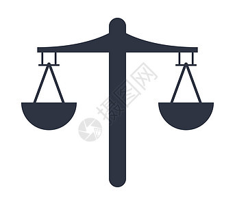 平衡图标海豹律师黑色白色法律法官法庭插图犯罪图片