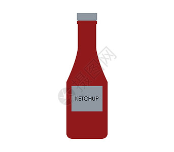 番茄酱图标香料食物瓶子艺术玻璃美食塑料调味品产品标签图片