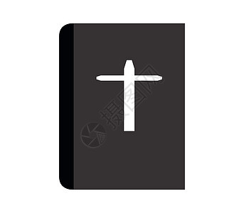 圣经图标黑色文档按钮插图圣经背景图片