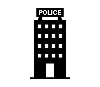 警察局 ico徽章治安监狱建筑标识警察安全工具插图车站背景图片