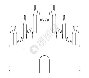 米兰大教堂建筑学建筑历史插图城市标签艺术旅行天际文化图片
