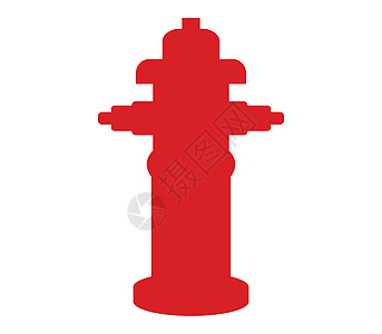 消防栓图标红色软管危险插图安全街道金属城市火焰图片