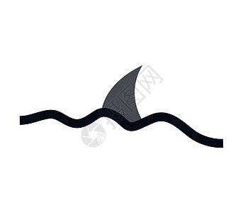鱼翅图标卡通片吉祥物生态游泳攻击鲨鱼热带海洋捕食者怪物图片