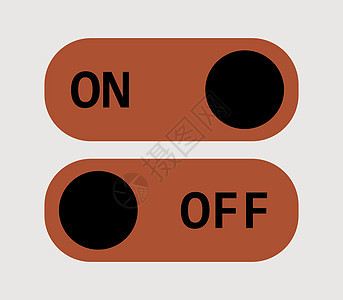 上的图标电气网络电脑力量电子红色圆圈技术按钮插图图片