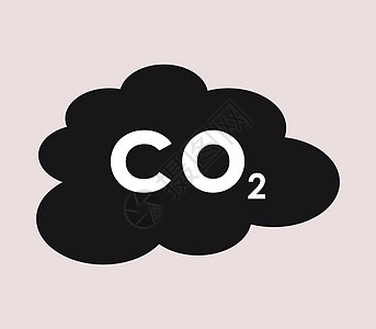 二氧化碳图标气体排放白色公式温室网络黑色全球艺术创造力图片