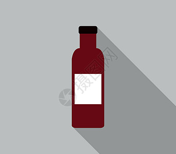 酒瓶 ico玻璃酒吧空白庆典菜单标签瓶子红色酒厂餐厅图片