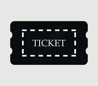 门票图标黑色网络节日入口座位音乐会商业娱乐录取标签图片