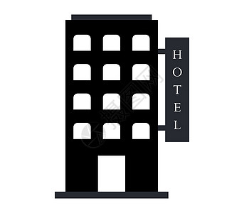 酒店旅馆图标星星摩天大楼建筑学商业旅行等距房子建筑市中心办公室图片